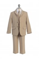 Khaki 5 Piece Boys Suit Style SA-018-KK